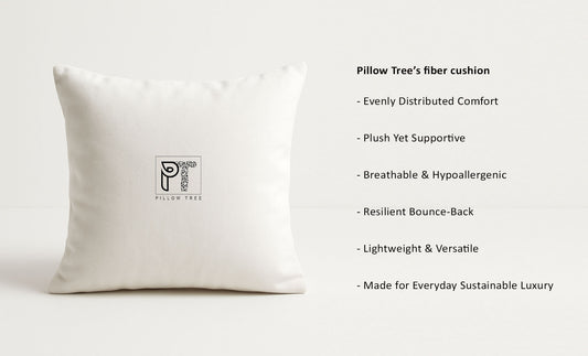 Pillow Tree Decorative Cushion 12x12 Inch – Soft & Stylish Throw Pillow for Sofa & Bed