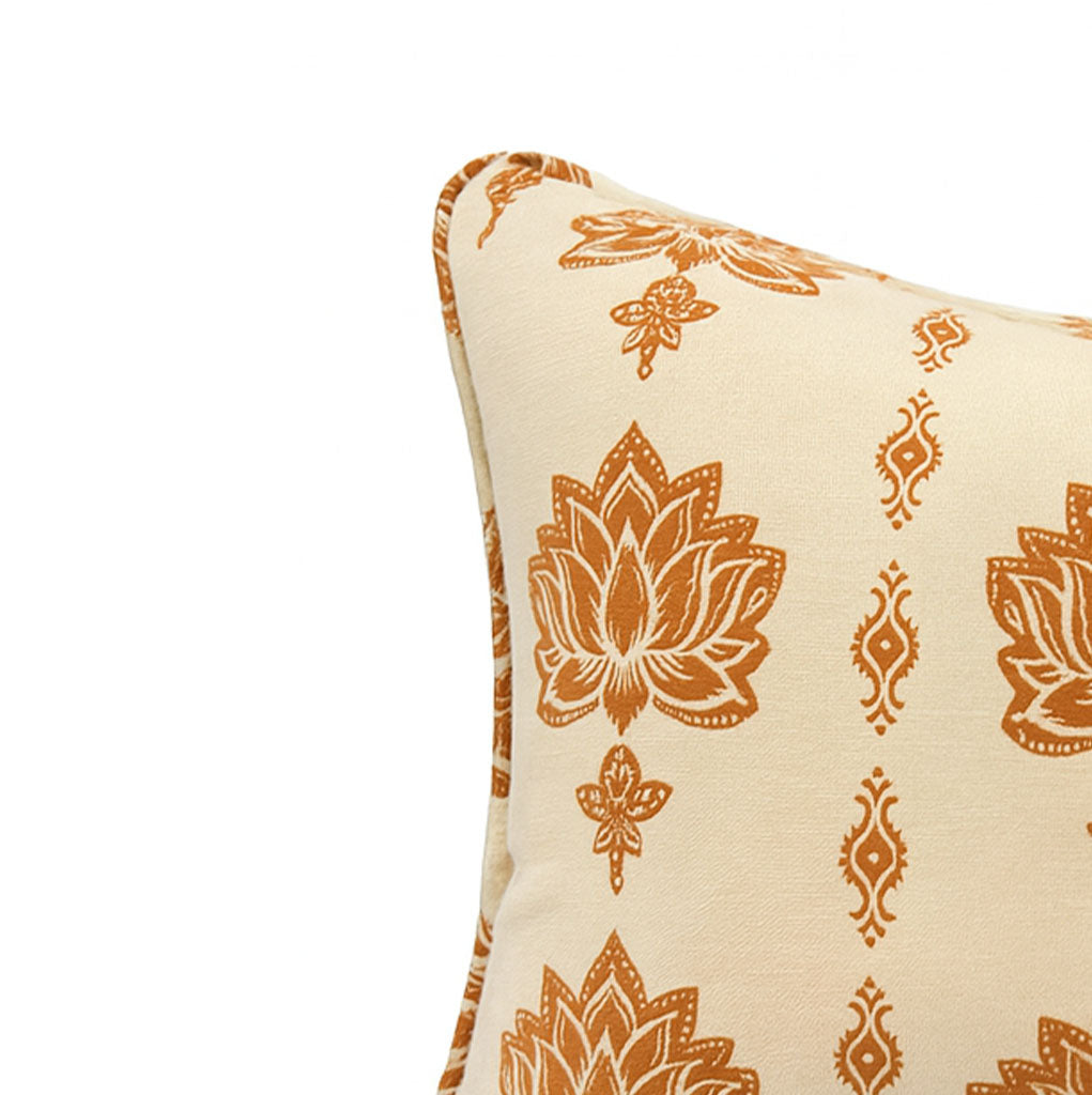 The Lotus Serenity Cushion Cover with Cushion Filler