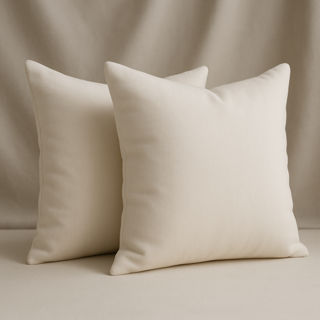 Pillow Tree Luxury Decorative Cushion Set of 2 – 18x18 Inch Throw Pillows for Sofa & Bed