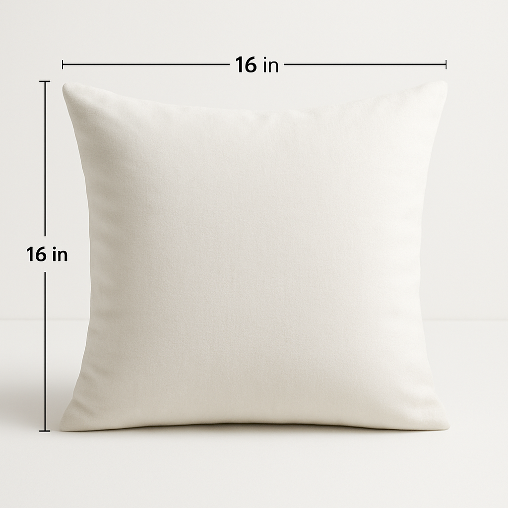 Pillow Tree Decorative Cushion Set of 2 – 12x12 Inch Throw Pillows for Sofa & Bed