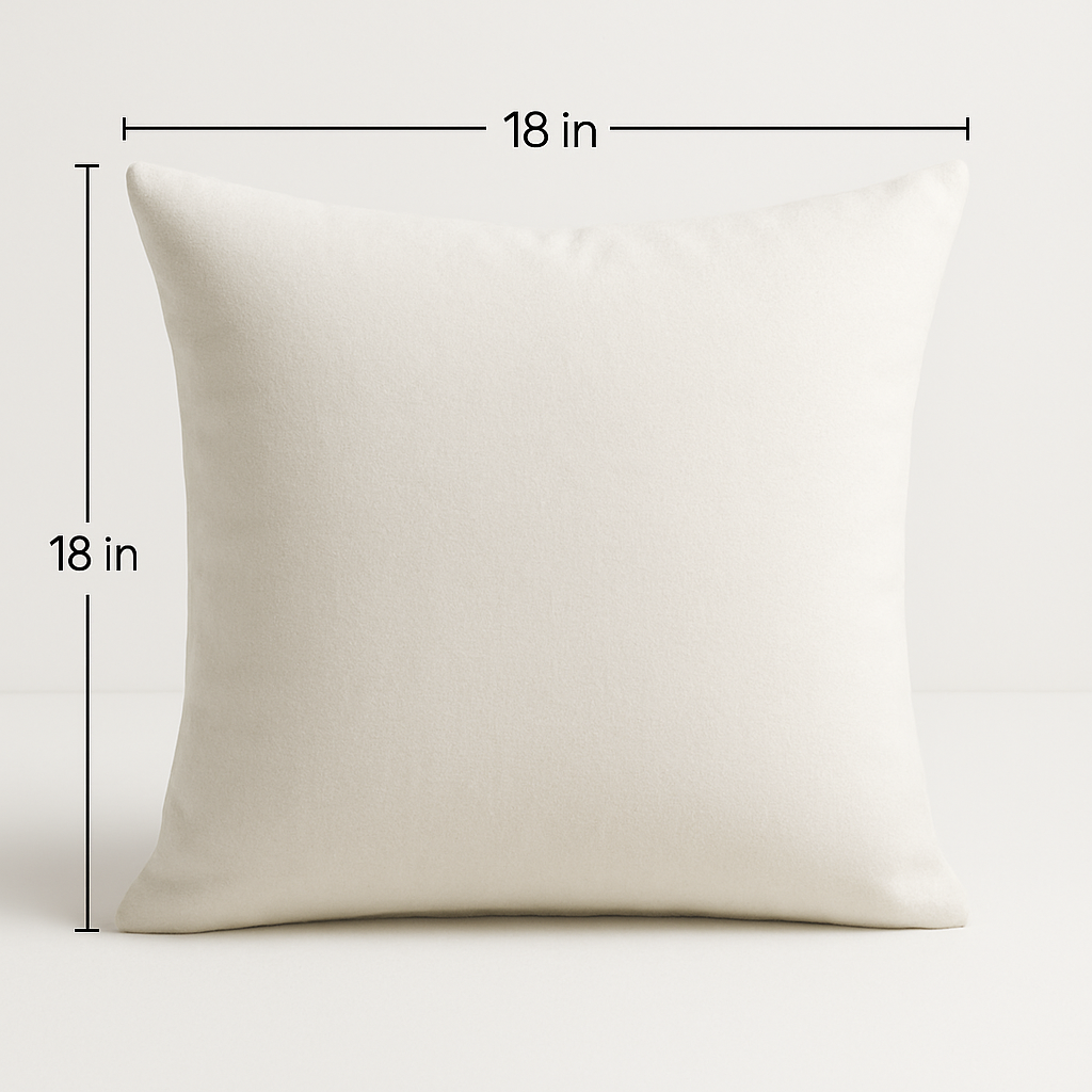 Pillow Tree Decorative Cushion Set of 2 – 12x12 Inch Throw Pillows for Sofa & Bed