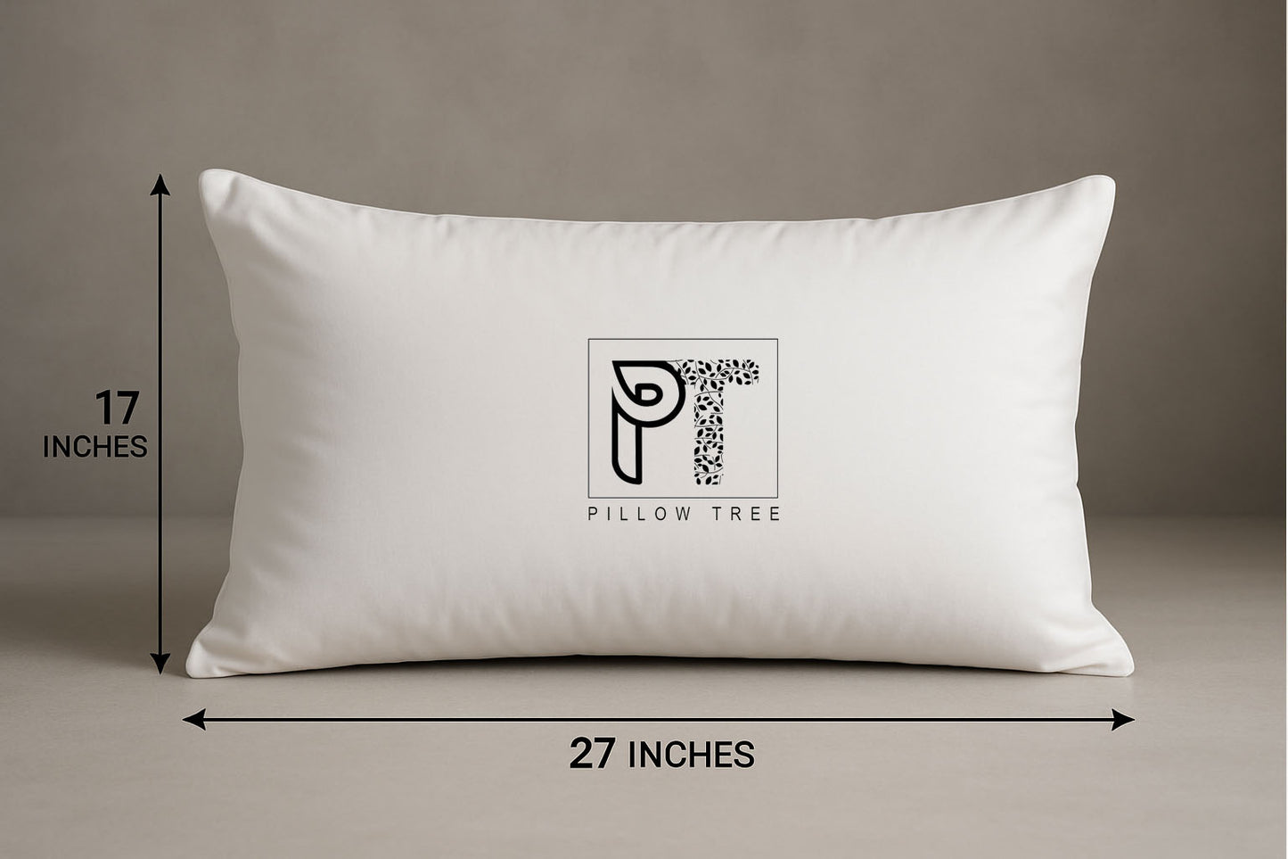 Pillow Tree Fiber Sleeping Pillow Set of 2 – Soft & Fluffy Bed Pillows 17x27 Inch